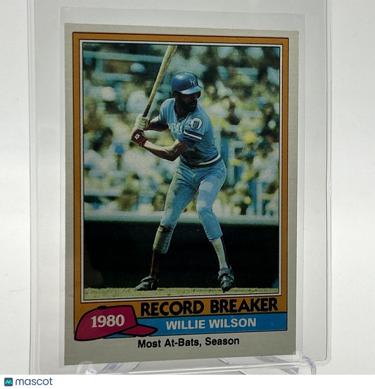 1981 Topps Willie Wilson Baseball Card #208 NM-Mint FREE SHIPPING
