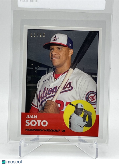 2021 Topps Transcendent Juan Soto Baseball Card #1963-JS 35/95 1963 Topps
