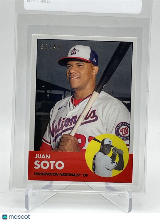 2021 Topps Transcendent Juan Soto Baseball Card #1963-JS 35/95 1963 Topps