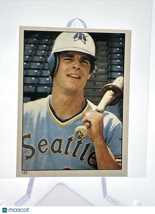1981 Topps Stickers Bruce Bochte Baseball Card #123 NM-Mint FREE SHIPPING