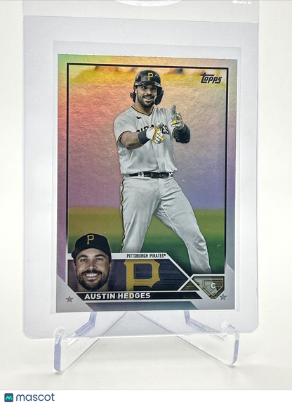 2023 Topps RAINBOW FOIL Austin Hedges Baseball Card #385 FREE SHIPPING