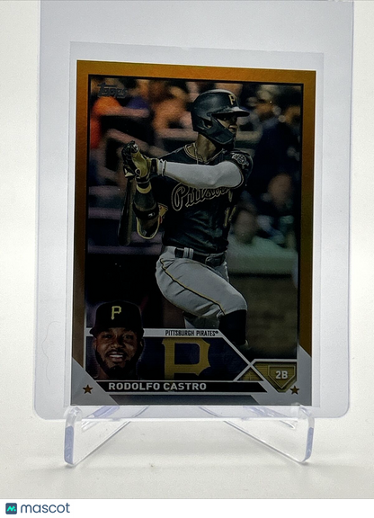 2023 Topps GOLD FOIL Rodolfo Castro Baseball Card #484 FREE SHIPPING