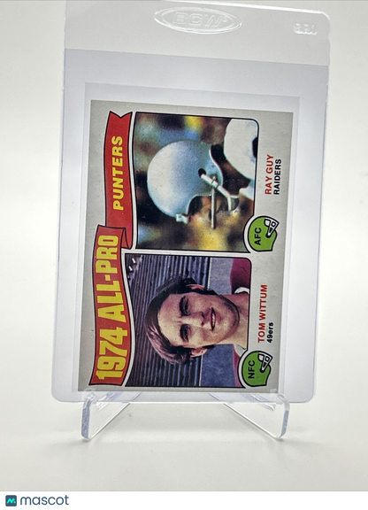 1975 Topps 1974 All-Pro Punters Football Card #224 NM Quality FREE SHIPPING