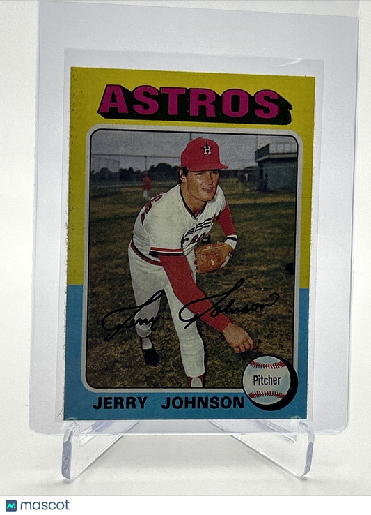 1975 Topps Jerry Johnson Baseball Card #218 NM Quality FREE SHIPPING
