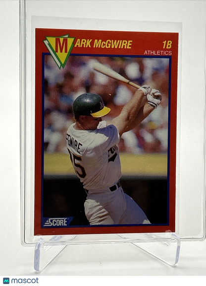 1989 Score Hottest 100 Mark McGwire Baseball Card #25 Mint FREE SHIPPING