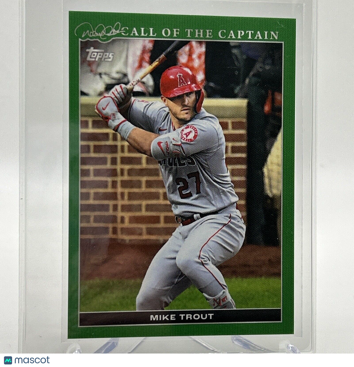 2022 Topps x Derek Jeter Mike Trout 29/75 Baseball Card #36 FREE SHIPPING
