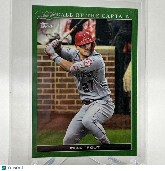 2022 Topps x Derek Jeter Mike Trout 29/75 Baseball Card #36 FREE SHIPPING