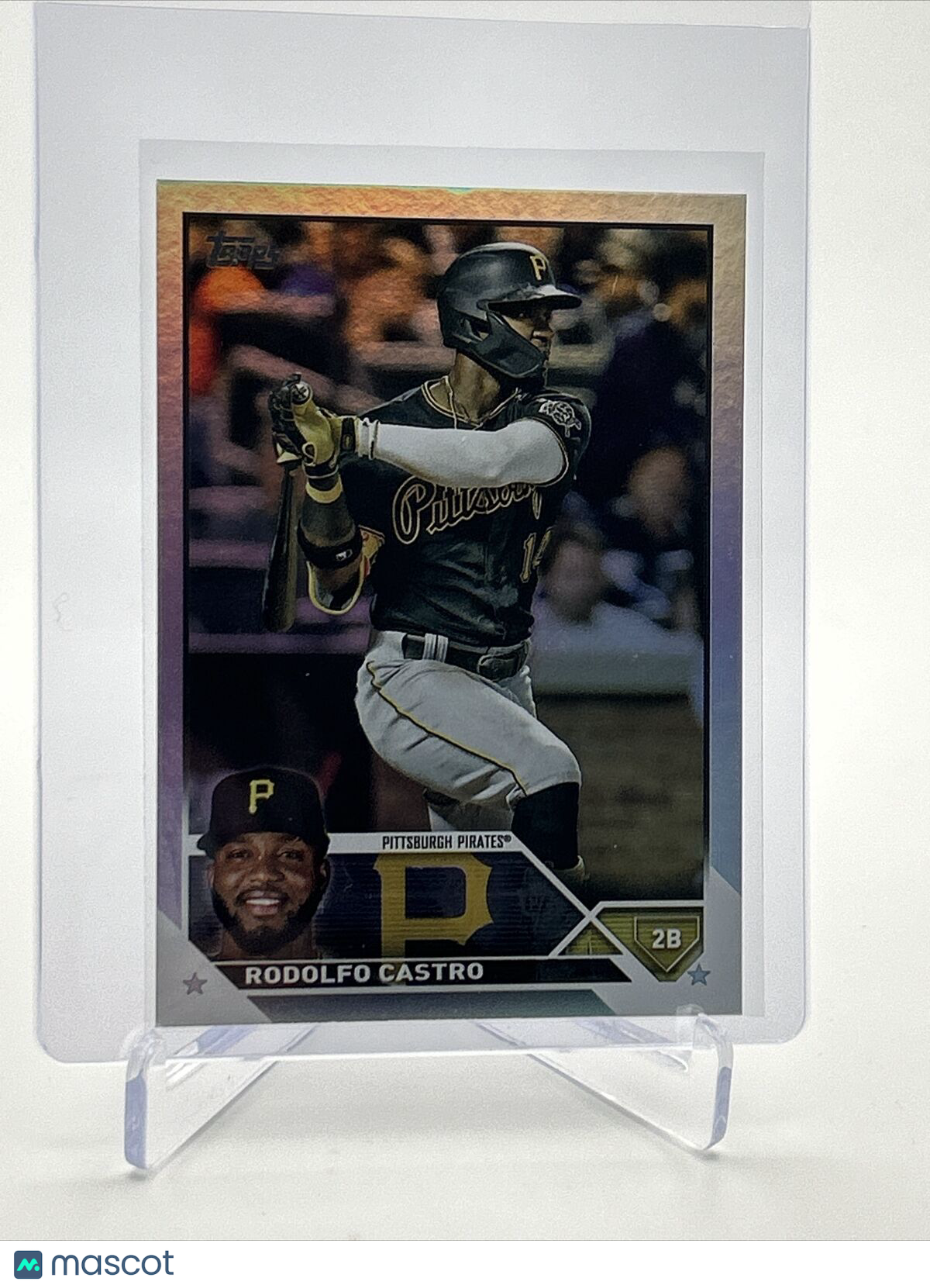 2023 Topps RAINBOW FOIL Rodolfo Castro Baseball Card #484 FREE SHIPPING
