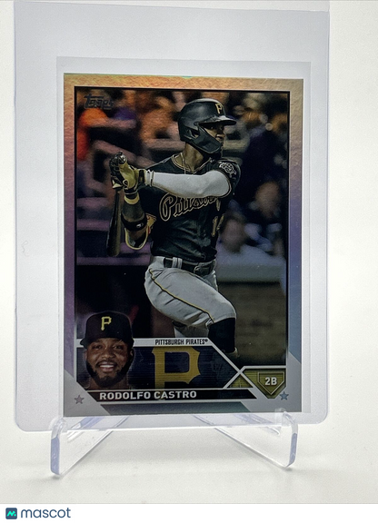 2023 Topps RAINBOW FOIL Rodolfo Castro Baseball Card #484 FREE SHIPPING