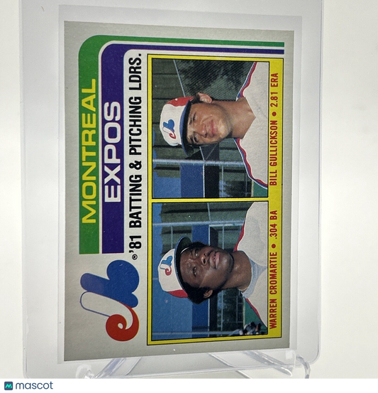 1982 Topps Expos Leaders/Checklist Baseball Card #526 NM-Mint FREE SHIPPING