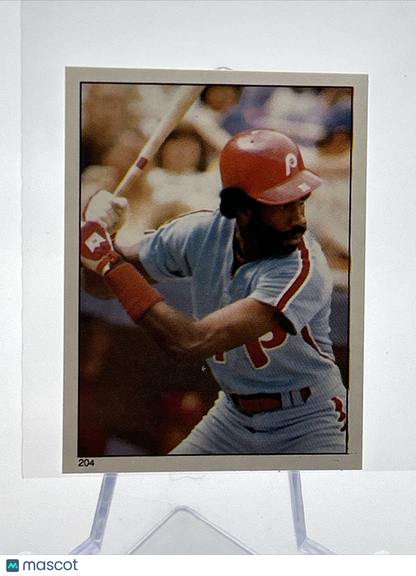 1981 Topps Stickers Garry Maddox Baseball Card #204 NM-Mint FREE SHIPPING