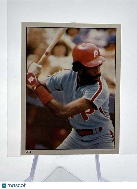 1981 Topps Stickers Garry Maddox Baseball Card #204 NM-Mint FREE SHIPPING