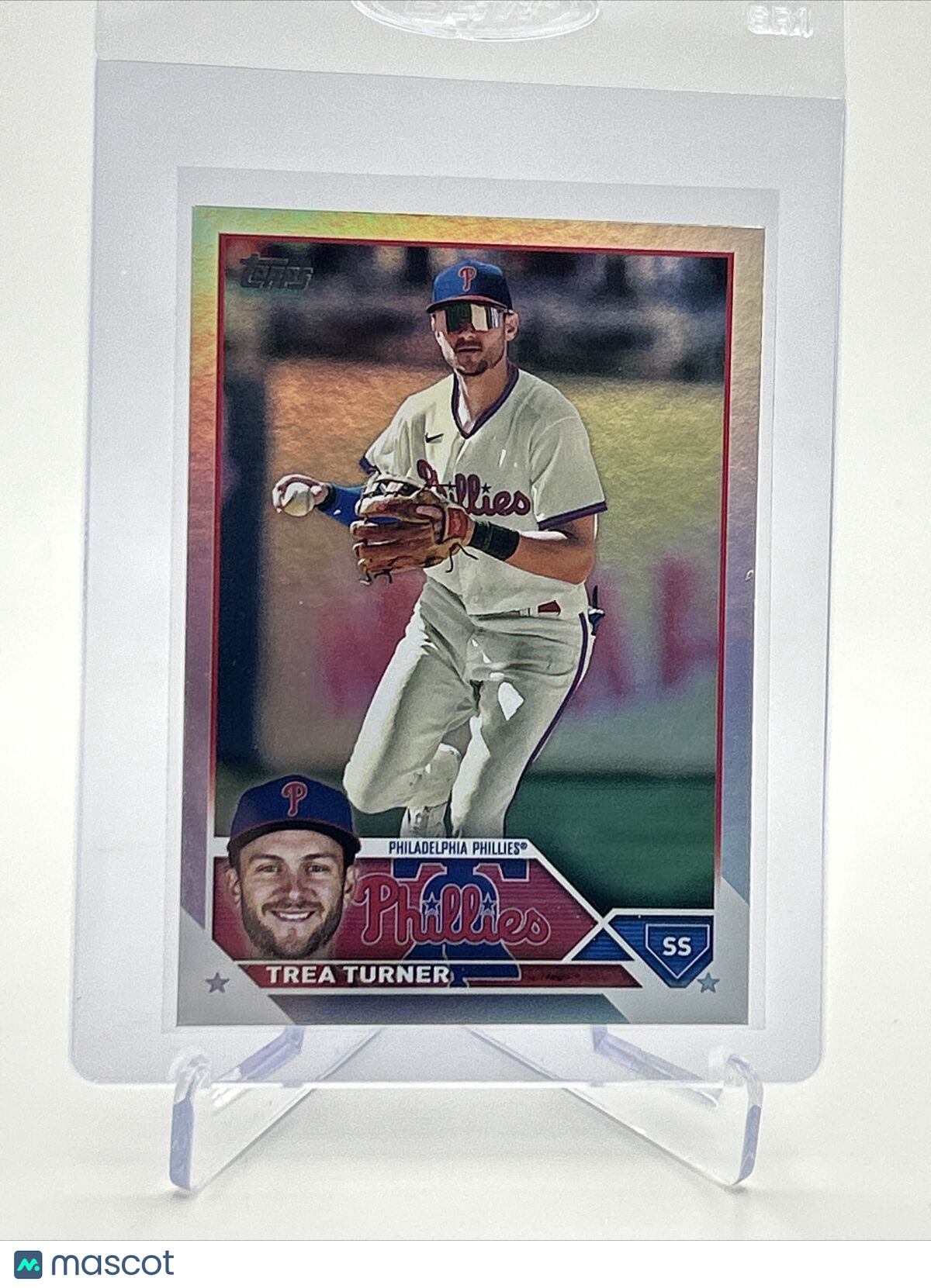 2023 Topps RAINBOW FOIL Trea Turner Baseball Card #475 FREE SHIPPING