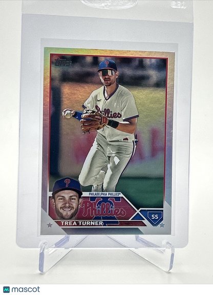 2023 Topps RAINBOW FOIL Trea Turner Baseball Card #475 FREE SHIPPING
