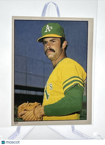 1981 Topps Stickers Rick Langford Baseball Card #121 NM-Mint FREE SHIPPING