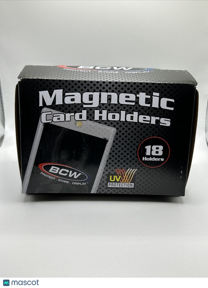 BCW Magnetic Card Holder 75pt Point with UV Protection, Box of 18 holders