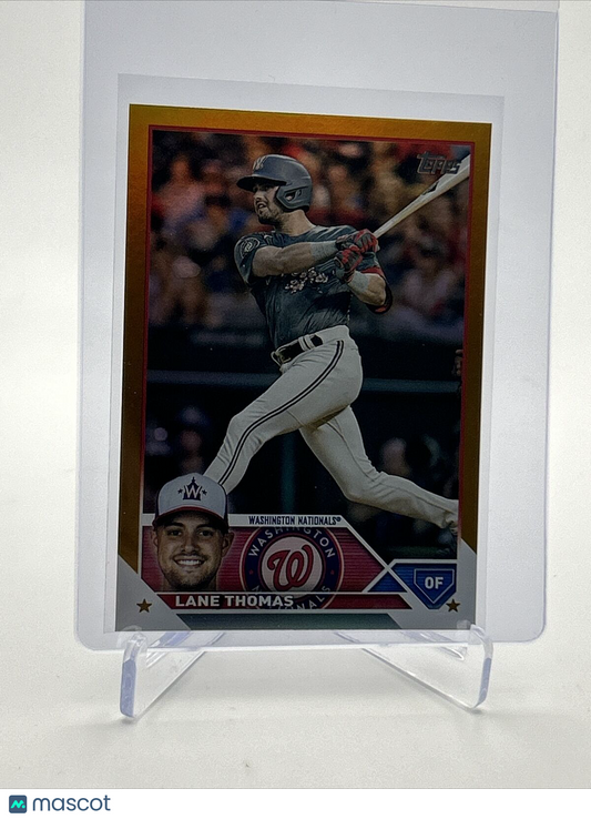 2023 Topps GOLD FOIL Lane Thomas Baseball Card #437 FREE SHIPPING