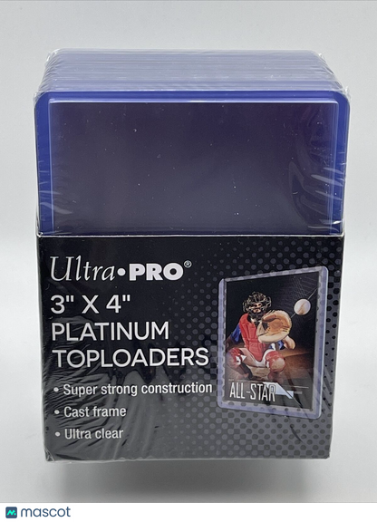 Ultra Pro 3X4 PLATINUM Toploaders 35pt 1 Pack of 25 for Standard Sized Cards