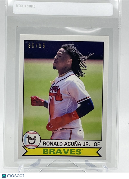 2021 Topps Transcendent Ronald Acuna Jr Baseball Card #1979-RA 35/95 1979 Topps