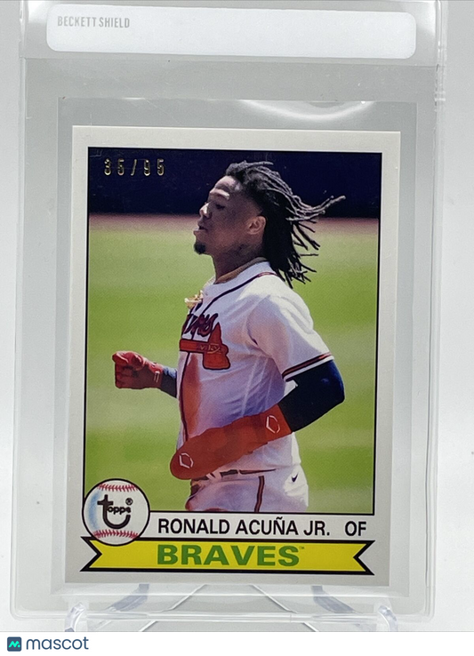 2021 Topps Transcendent Ronald Acuna Jr Baseball Card #1979-RA 35/95 1979 Topps