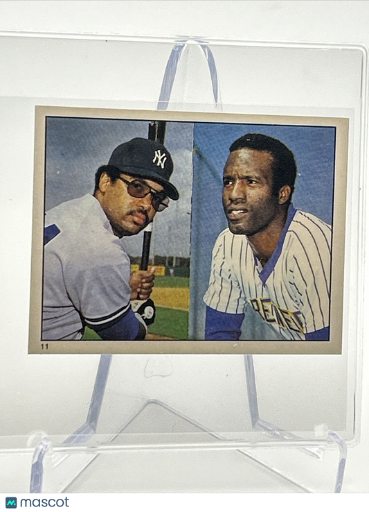 1981 Topps Stickers Reggie Jackson/Ben Oglivie Card #11 NM-Mint FREE SHIPPING