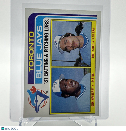 1982 Topps Blue Jays Leaders/Checklist Baseball Card #606 NM-Mint FREE SHIPPING