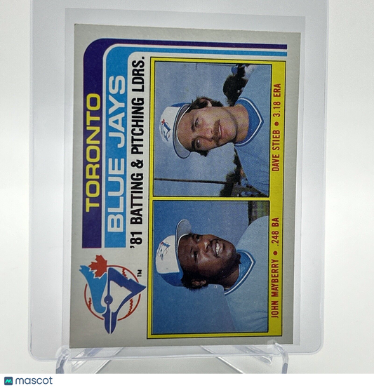 1982 Topps Blue Jays Leaders/Checklist Baseball Card #606 NM-Mint FREE SHIPPING