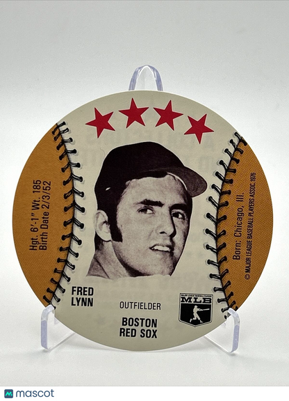 1976 Isaly's Sweet William Disc Fred Lynn Baseball Card NM-MT FREE SHIPPING