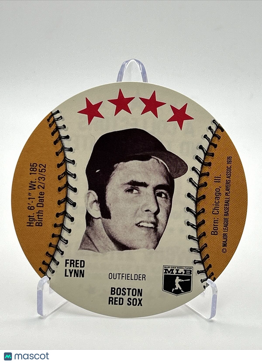 1976 Isaly's Sweet William Disc Fred Lynn Baseball Card NM-MT FREE SHIPPING