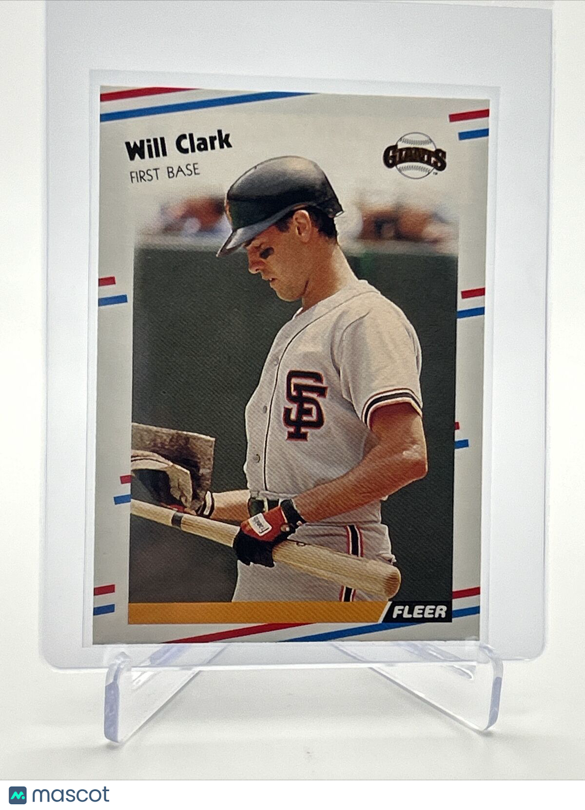 1988 Fleer Will Clark Baseball Card #78 Mint FREE SHIPPING