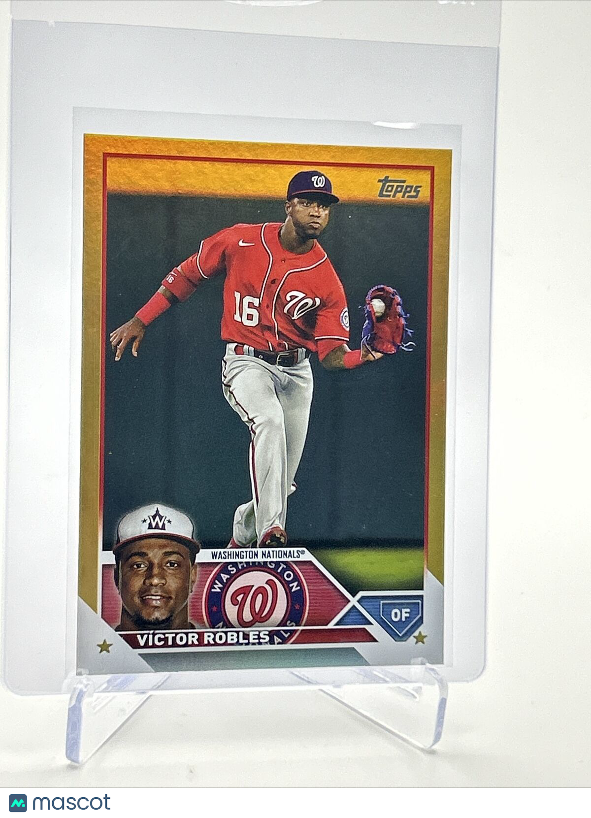 2023 Topps GOLD FOIL Victor Robles Baseball Card #389 FREE SHIPPING