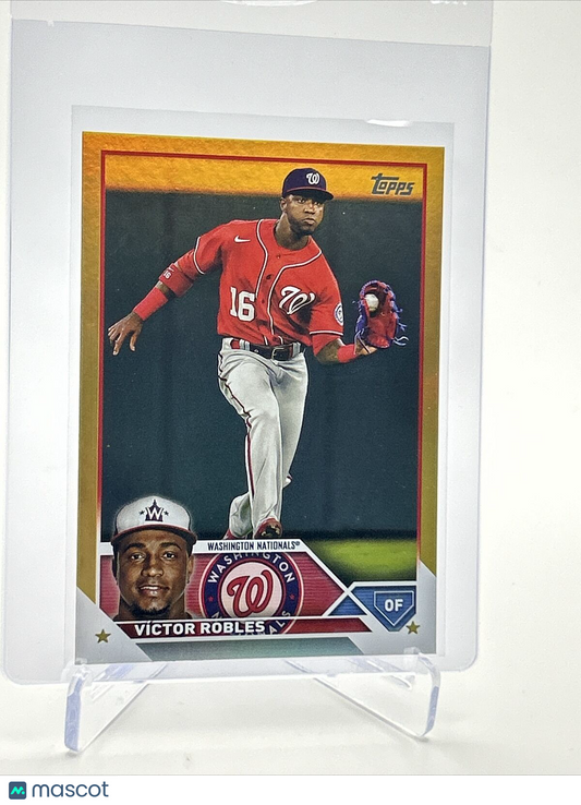2023 Topps GOLD FOIL Victor Robles Baseball Card #389 FREE SHIPPING