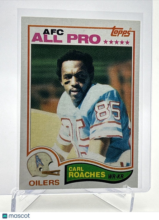 1982 Topps Carl Roaches Football Card #104 NM-MT FREE SHIPPING