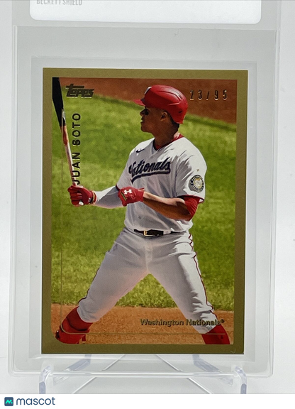 2021 Topps Transcendent Juan Soto Baseball Card #1999-JS 23/95 1999 Topps