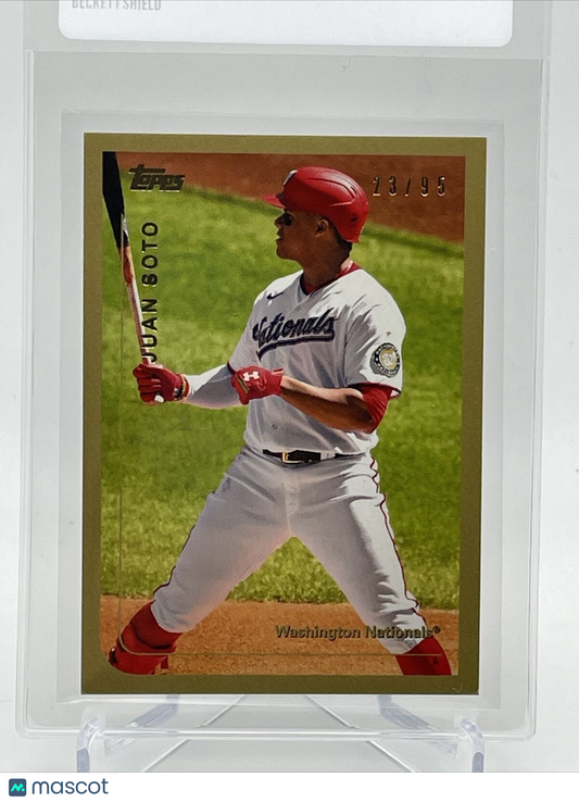 2021 Topps Transcendent Juan Soto Baseball Card #1999-JS 23/95 1999 Topps