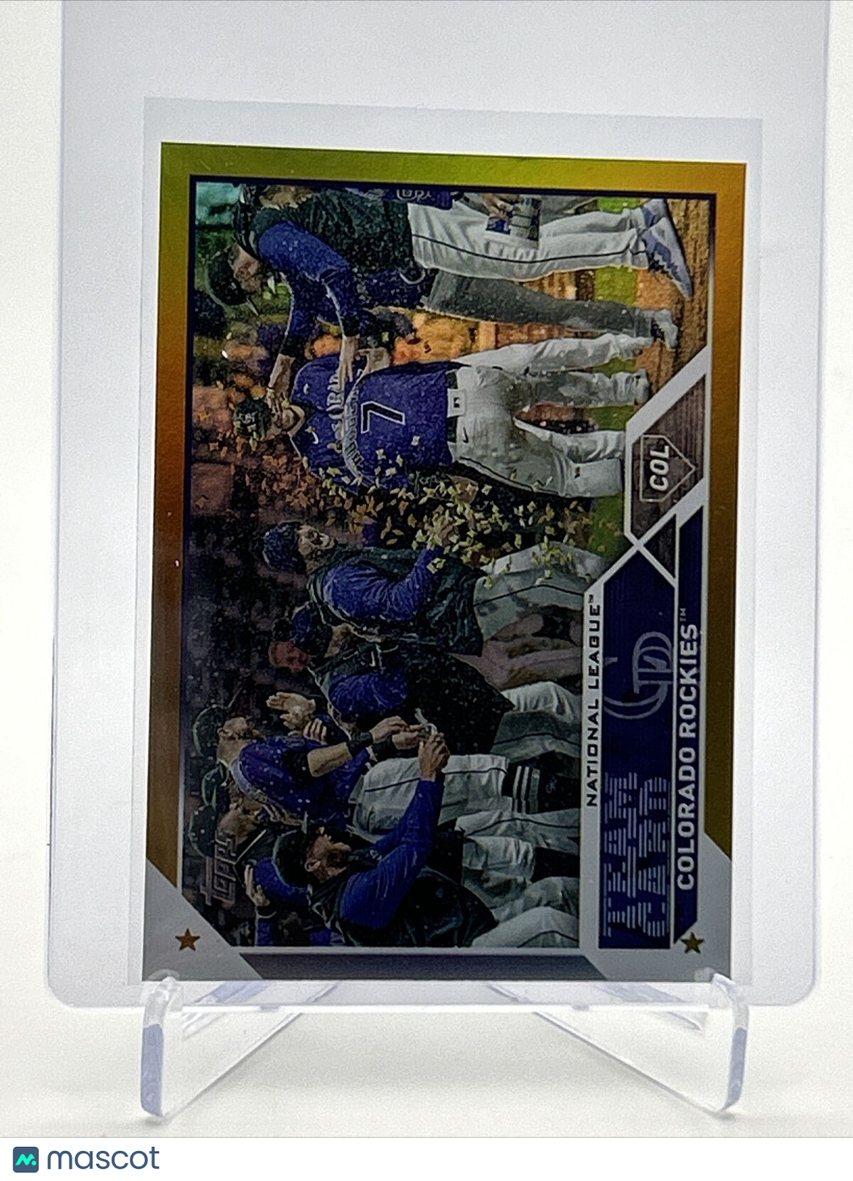 2023 Topps GOLD FOIL Colorado Rockies Baseball Card #445 FREE SHIPPING
