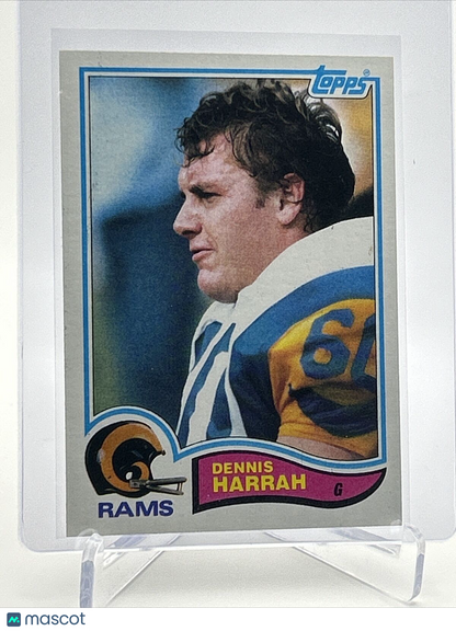 1982 Topps Dennis Harrah Football Card #378 NM-MT FREE SHIPPING