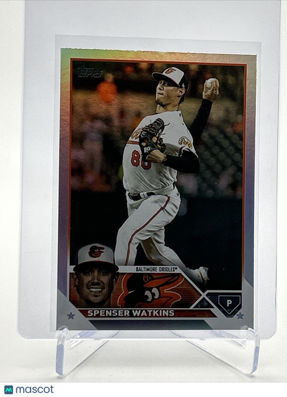 2023 Topps RAINBOW FOIL Spenser Watkins Baseball Card #393 FREE SHIPPING