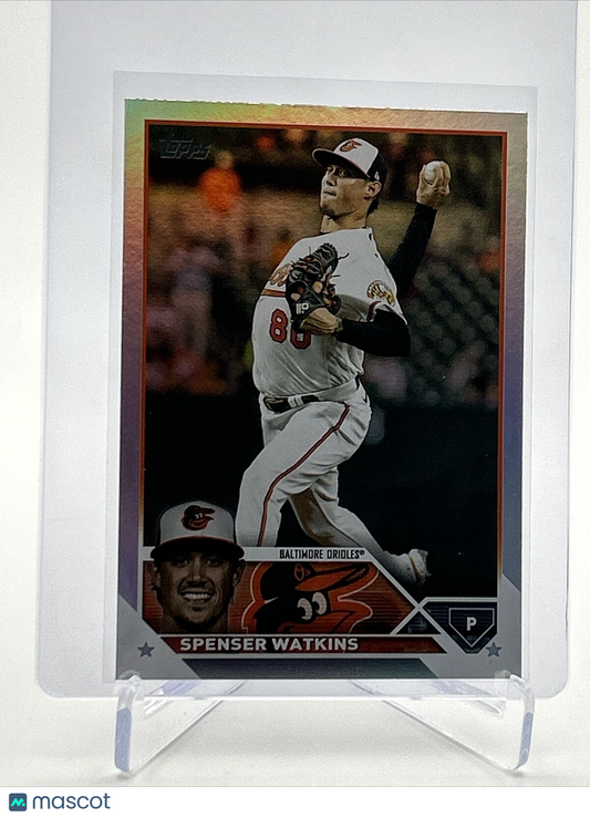 2023 Topps RAINBOW FOIL Spenser Watkins Baseball Card #393 FREE SHIPPING