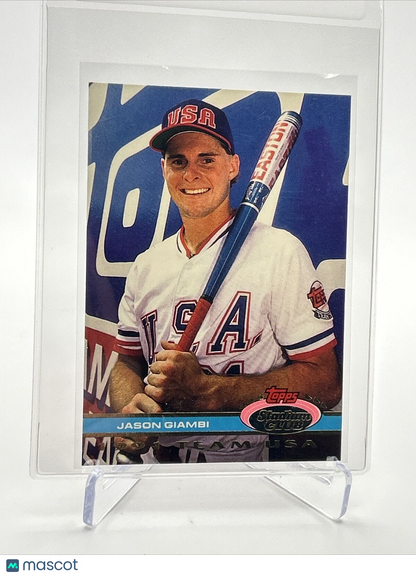 1992 Stadium Club Dome Jason Giambi Rookie Baseball Card #58 Mint FREE SHIPPING