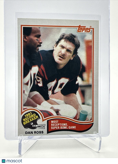 1982 Topps Dan Ross Football Card #6 NM-MT FREE SHIPPING