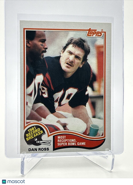 1982 Topps Dan Ross Football Card #6 NM-MT FREE SHIPPING