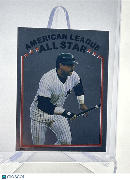 1981 Topps Stickers Reggie Jackson FOIL Baseball Card #245 NM-Mint FREE SHIPPING