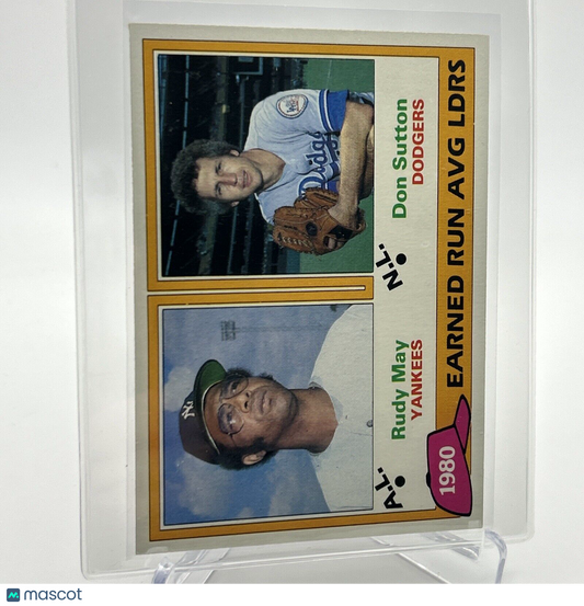 1981 Topps 1980 Earned Run Average Leaders Card #7 NM-Mint FREE SHIPPING