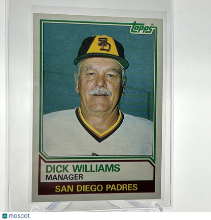 1983 Topps Dick Williams Baseball Card #366 NM-Mint FREE SHIPPING