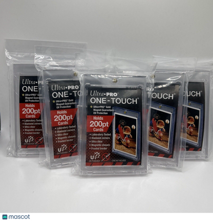 Ultra Pro One-Touch Thick Card 200pt Point Magnetic Card Holder - Lot of 5
