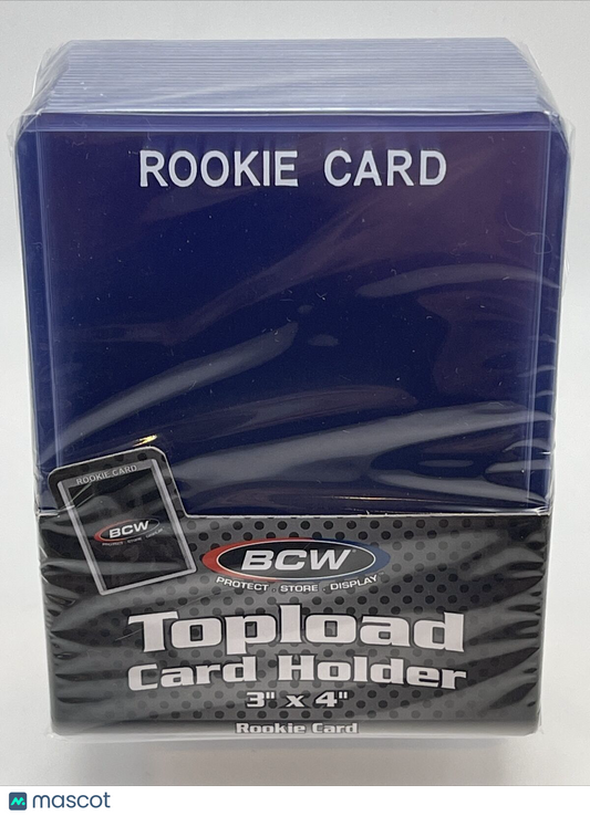 BCW 3X4 WHITE ROOKIE Toploaders 35pt 1 Pack of 25 for Standard Sized Cards