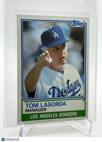 1983 Topps Tom Lasorda Baseball Card #306 NM-Mint FREE SHIPPING