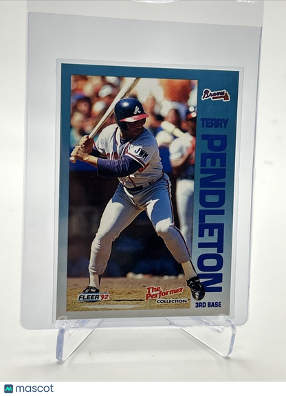 1992 Fleer The Performer Terry Pendleton Baseball Card #15 Mint FREE SHIPPING