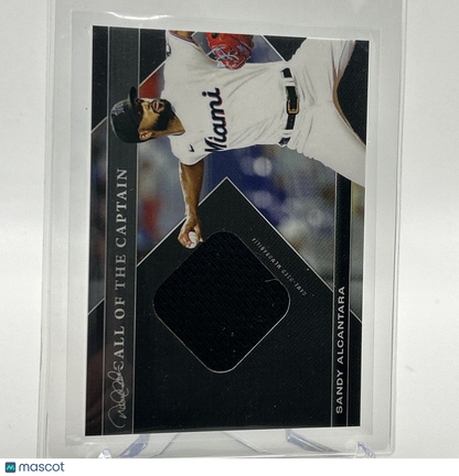 2022 Topps x Derek Jeter Call of the Captain Sandy Alcantara Jersey 66/125 #3